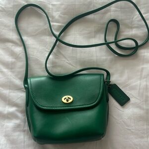 Coach turn lock leather crossbody